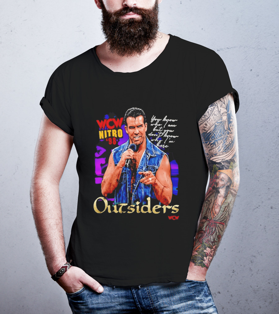 WCW Nitro '98 Scott Hall Outsiders You Know Who I Am T-Shirt