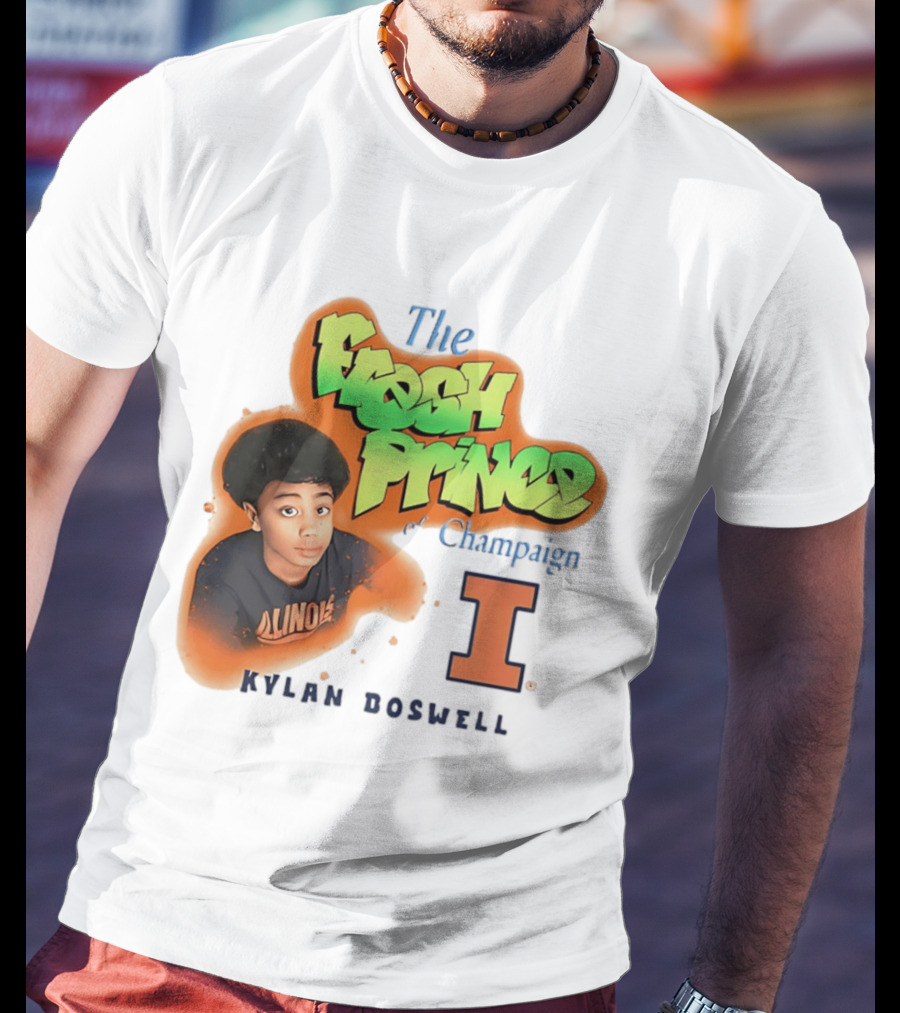 Kylan Boswell Illinois Fighting Illini The Fresh Prince Of Champaign T-Shirt