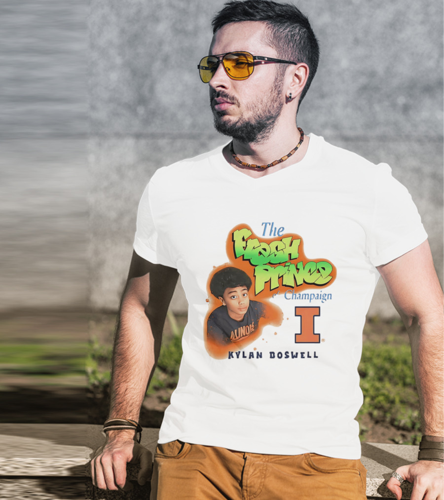 Kylan Boswell Illinois Fighting Illini The Fresh Prince Of Champaign T-Shirt