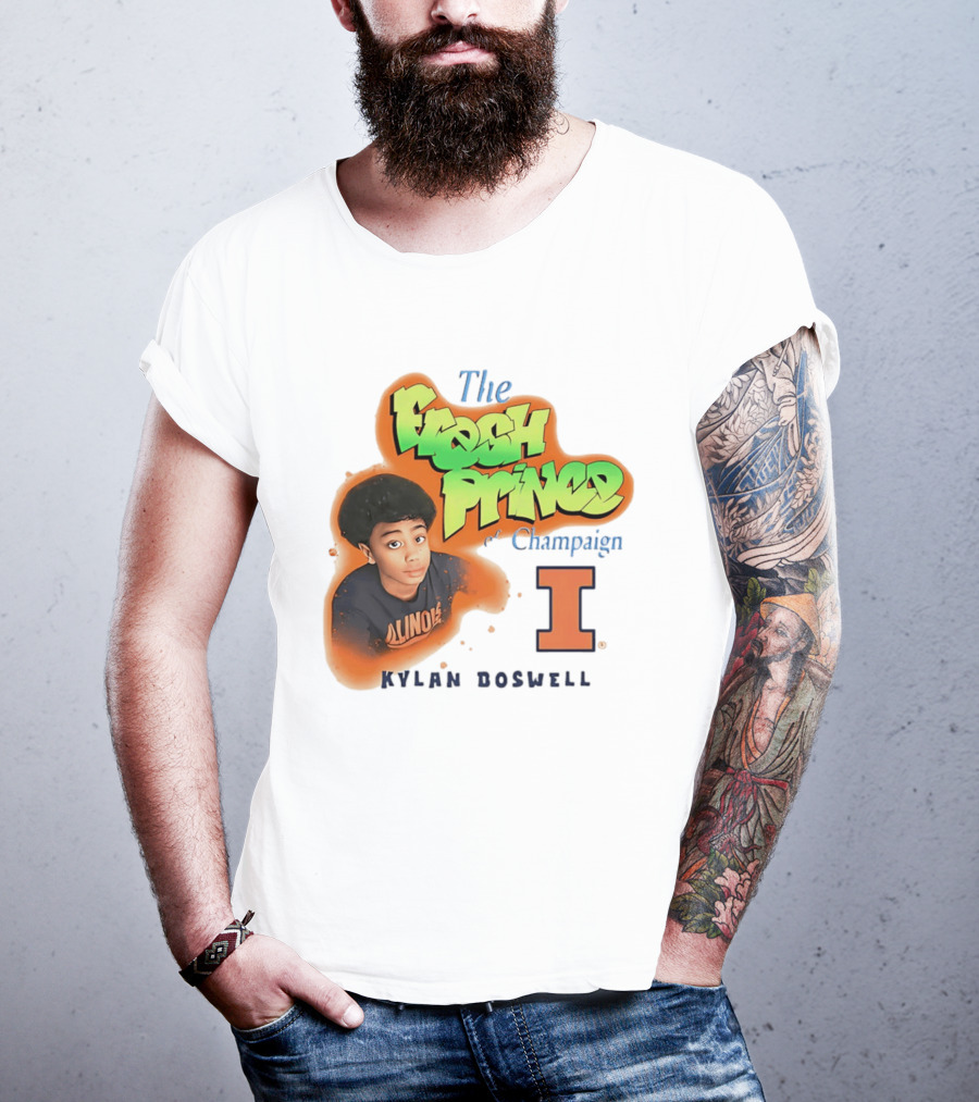 Kylan Boswell Illinois Fighting Illini The Fresh Prince Of Champaign T-Shirt