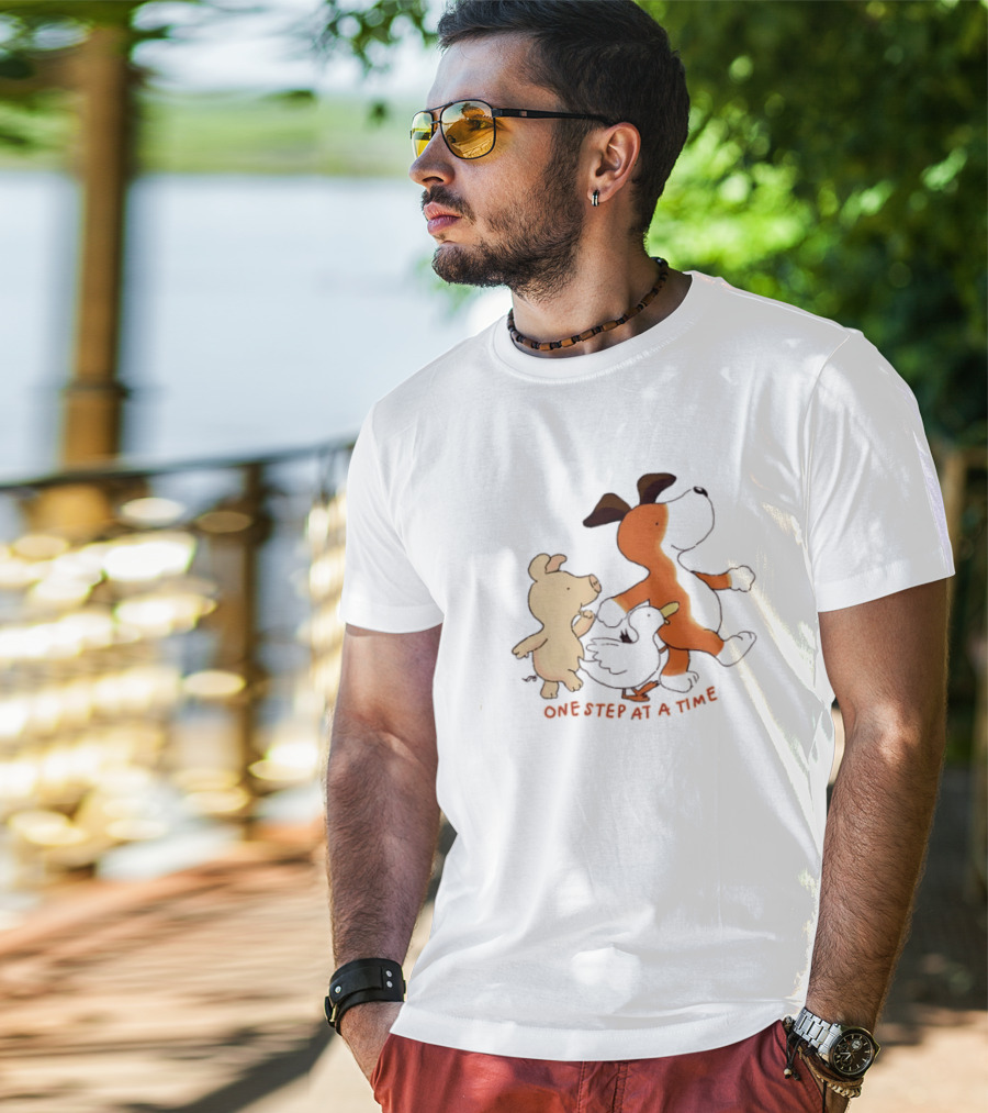Dog Pig And Duck One Step At A Time T-Shirt