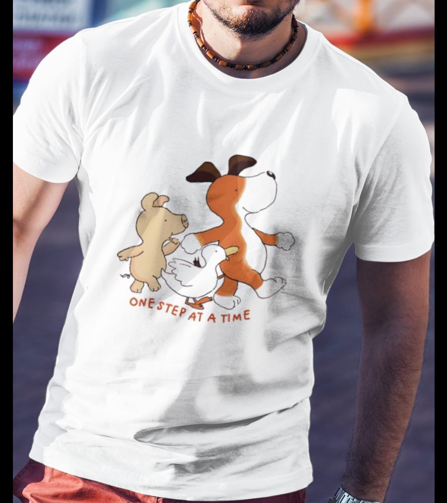 Dog Pig And Duck One Step At A Time T-Shirt