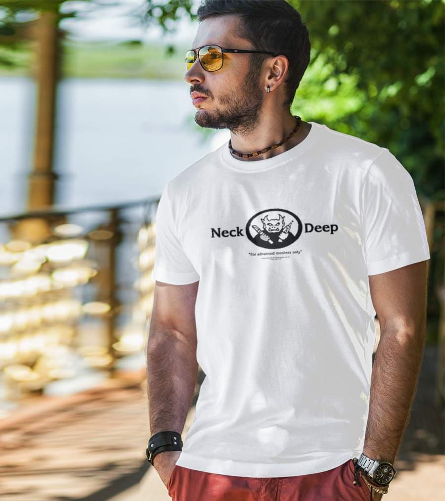 Neck Deep Gargoyle For Advanced Moshers Only Woodmark T-Shirt