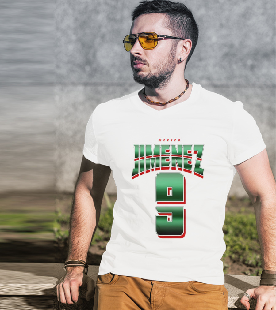 Mexico Jimenez 9 El Tri Number Name T-Shirt
