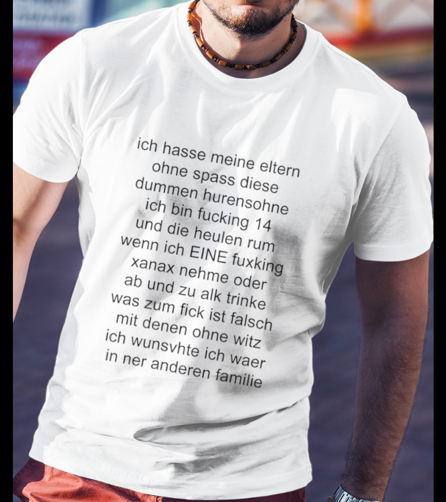 Ich Hasse Meine Eltern Ohne Spaß Ironische Aussage Über Familie Und Jugend Erfahrungen T-Shirt