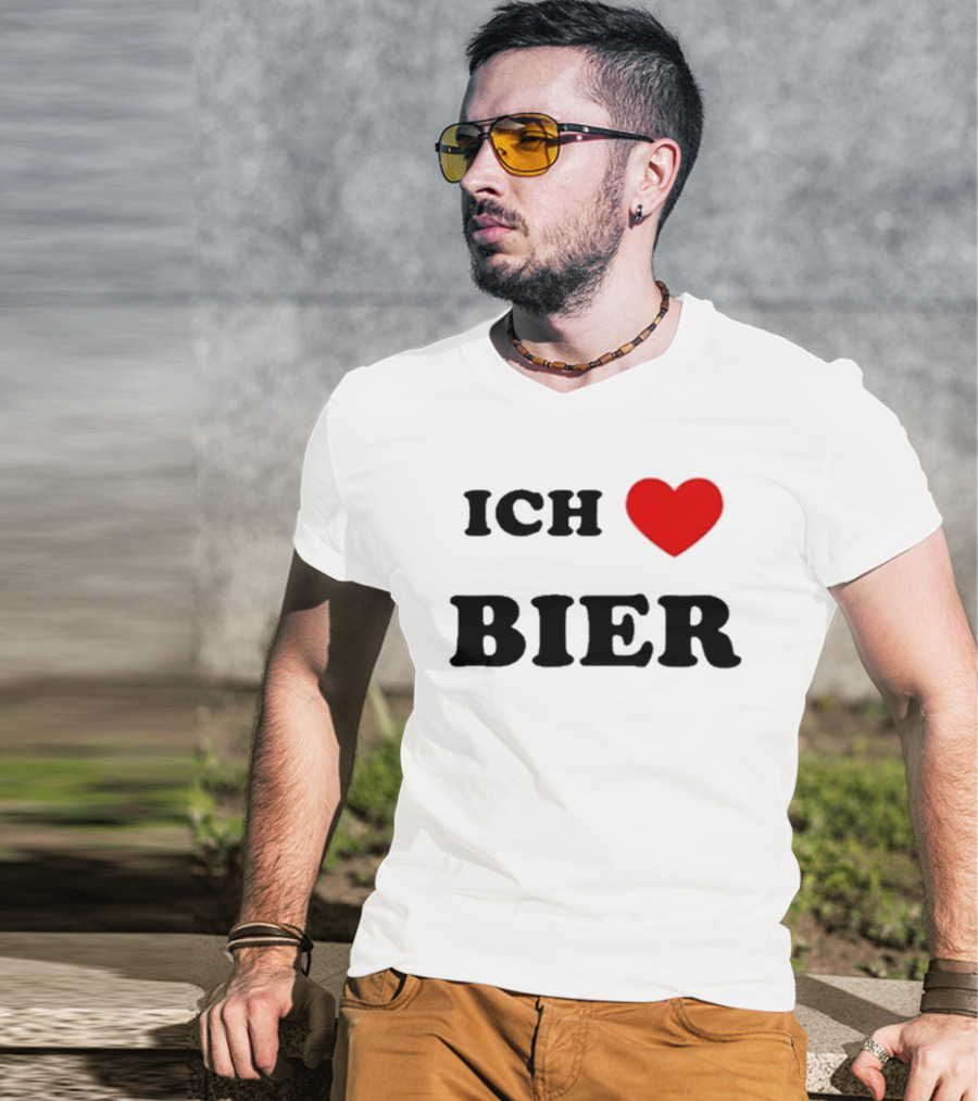Ich Love Bier Heart Germany T-Shirt
