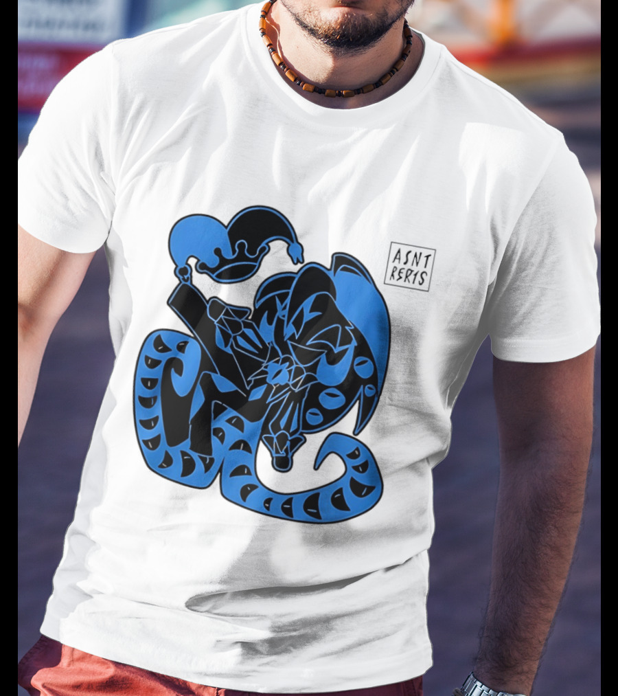 Shadow Milk Cookie Run A4NT Peeking Jester Snake T-Shirt
