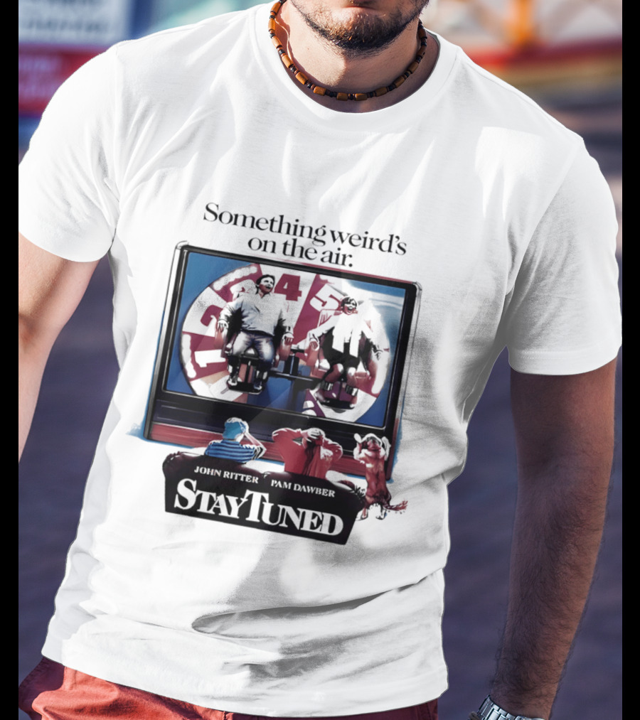 Stay Tuned Something Weird's On The Air John Ritter Pam Dawber T-Shirt