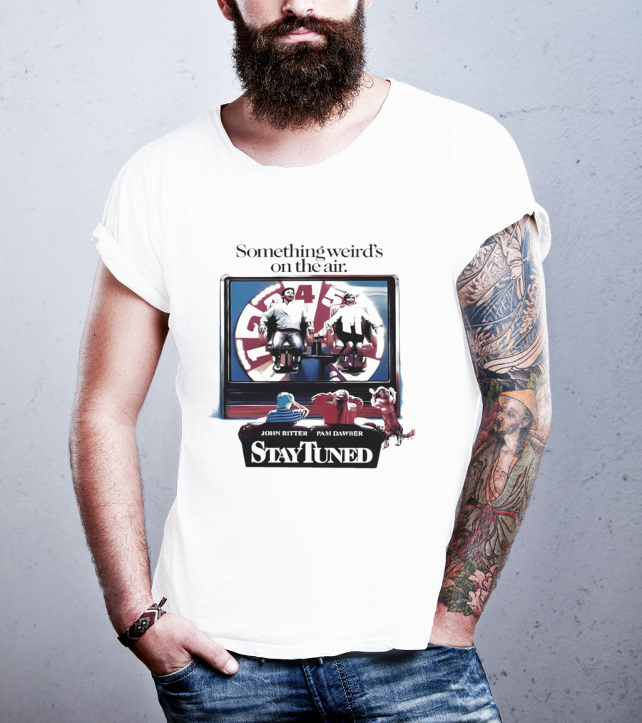 Stay Tuned Something Weird's On The Air John Ritter Pam Dawber T-Shirt