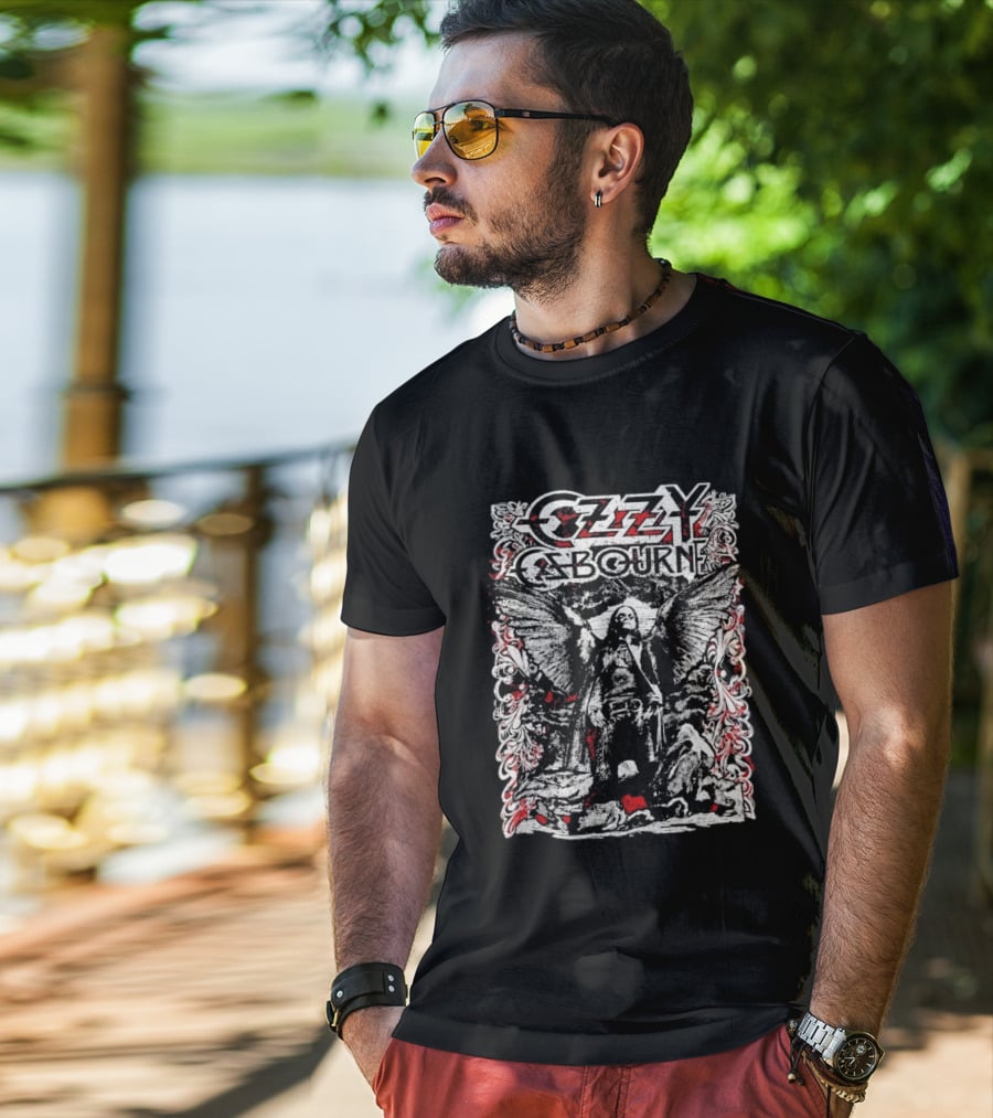 Ozzy Osbourne 2026 Prince Of Darkness Angel Wings T-Shirt