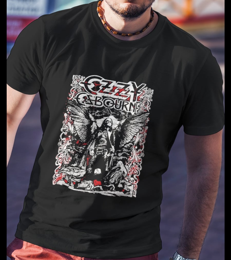 Ozzy Osbourne 2026 Prince Of Darkness Angel Wings T-Shirt