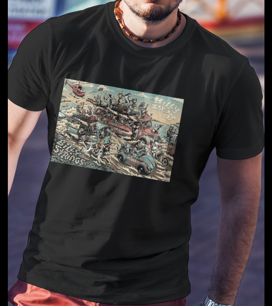 Billy Strings Bethel Woods Center 2026 Event By Dylan Goldberger With Dogs And Cars T-Shirt