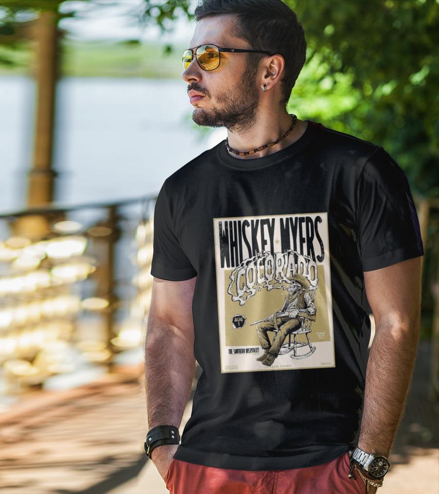 Whiskey Myers Colorado Springs Southern Hospitality Tour August 1 Ford Amphitheater 2026 T-Shirt