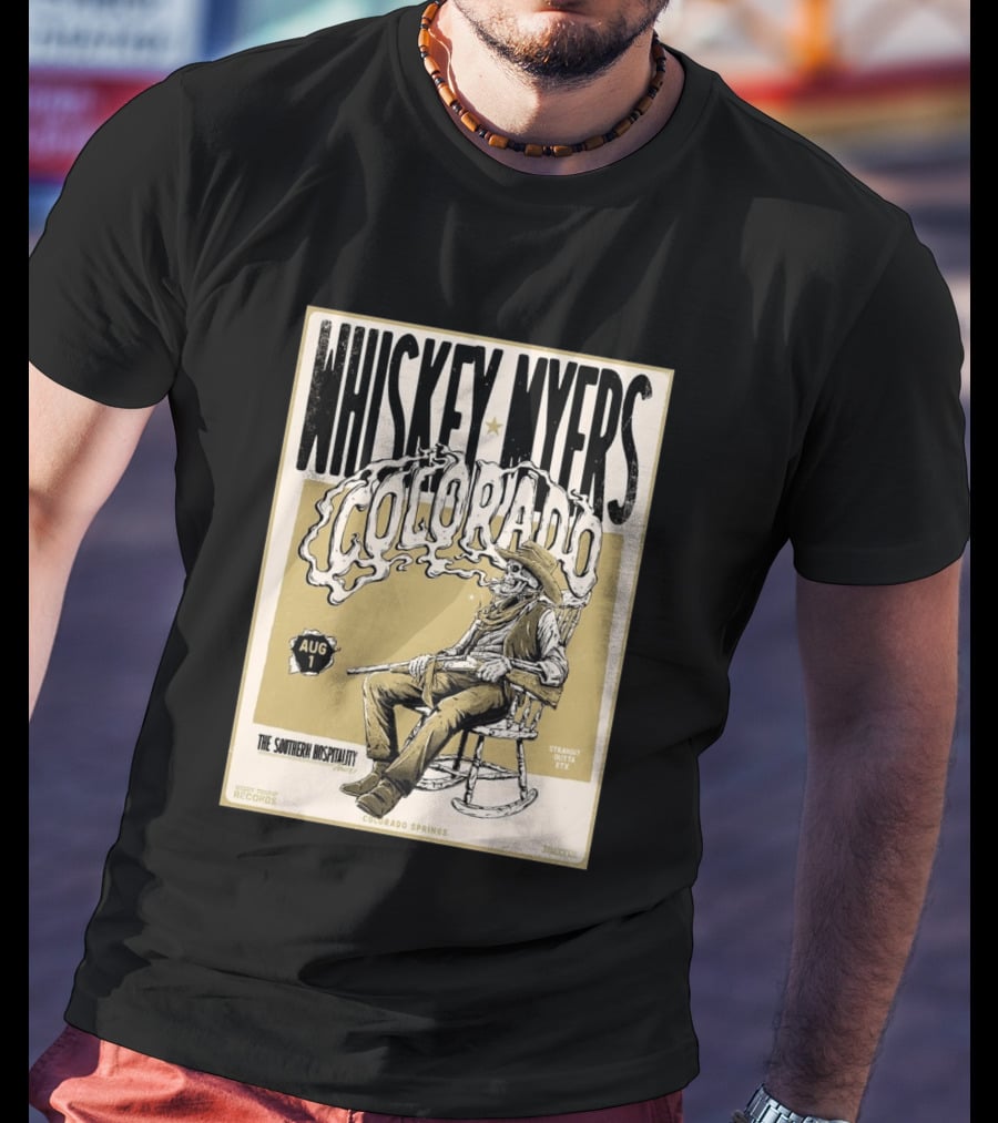 Whiskey Myers Colorado Springs Southern Hospitality Tour August 1 Ford Amphitheater 2026 T-Shirt
