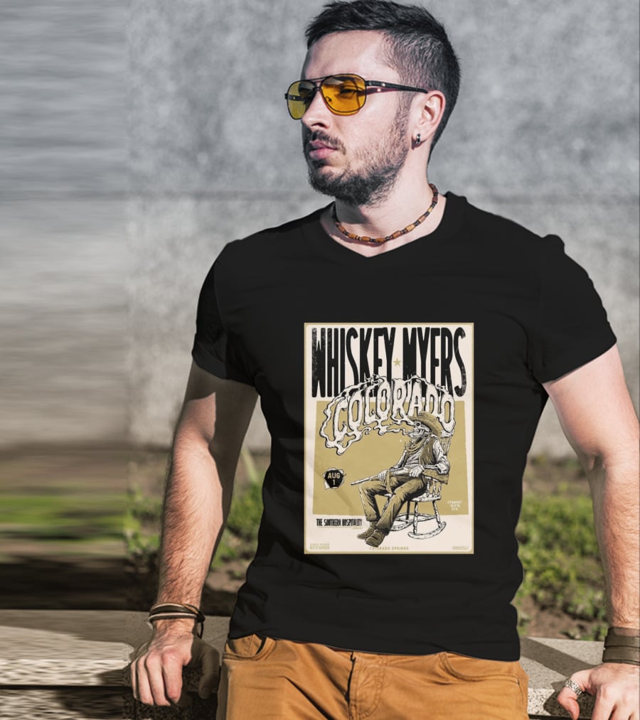 Whiskey Myers Colorado Springs Southern Hospitality Tour August 1 Ford Amphitheater 2026 T-Shirt