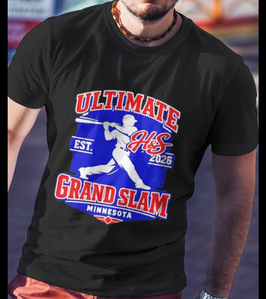 Ultimate H&S Grand Slam Baseball Minnesota Est 2026 T-Shirt