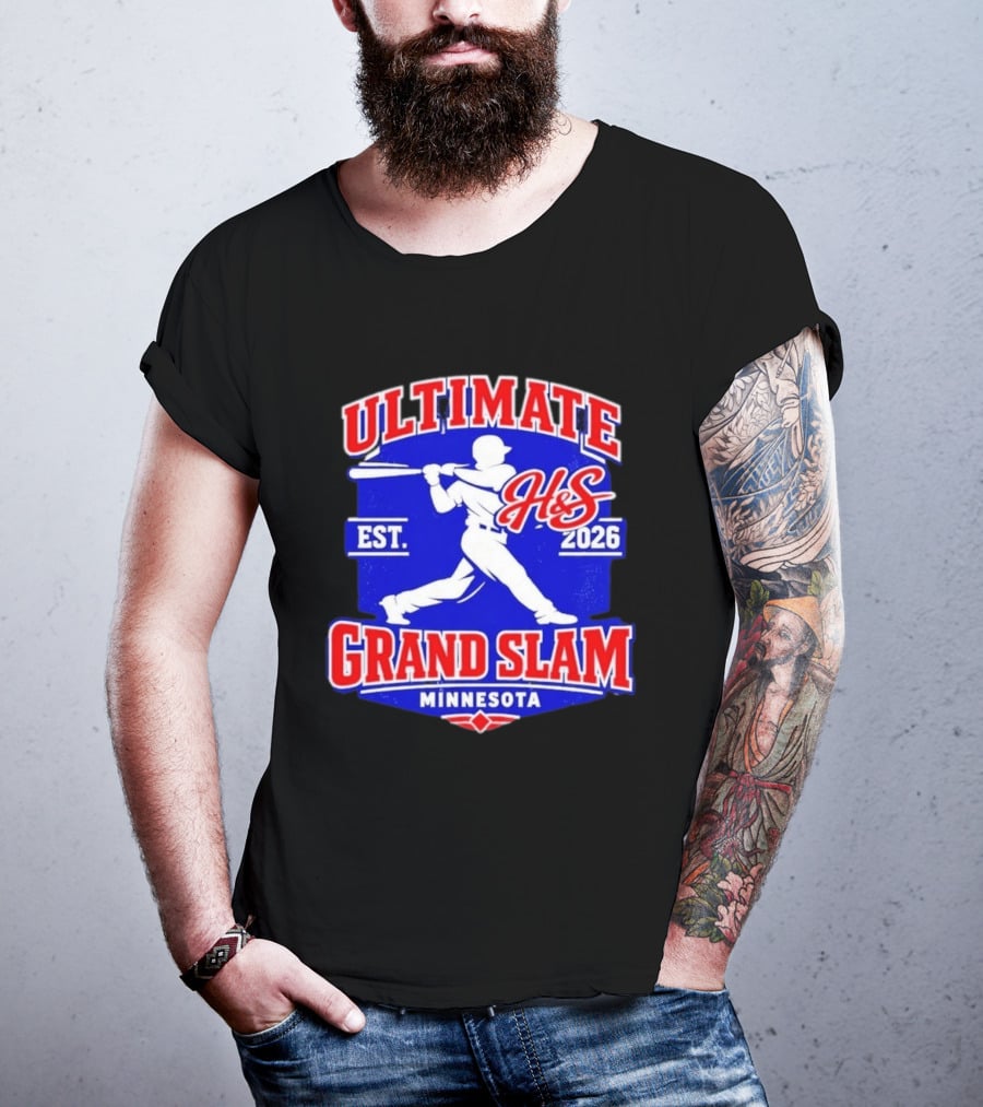 Ultimate H&S Grand Slam Baseball Minnesota Est 2026 T-Shirt