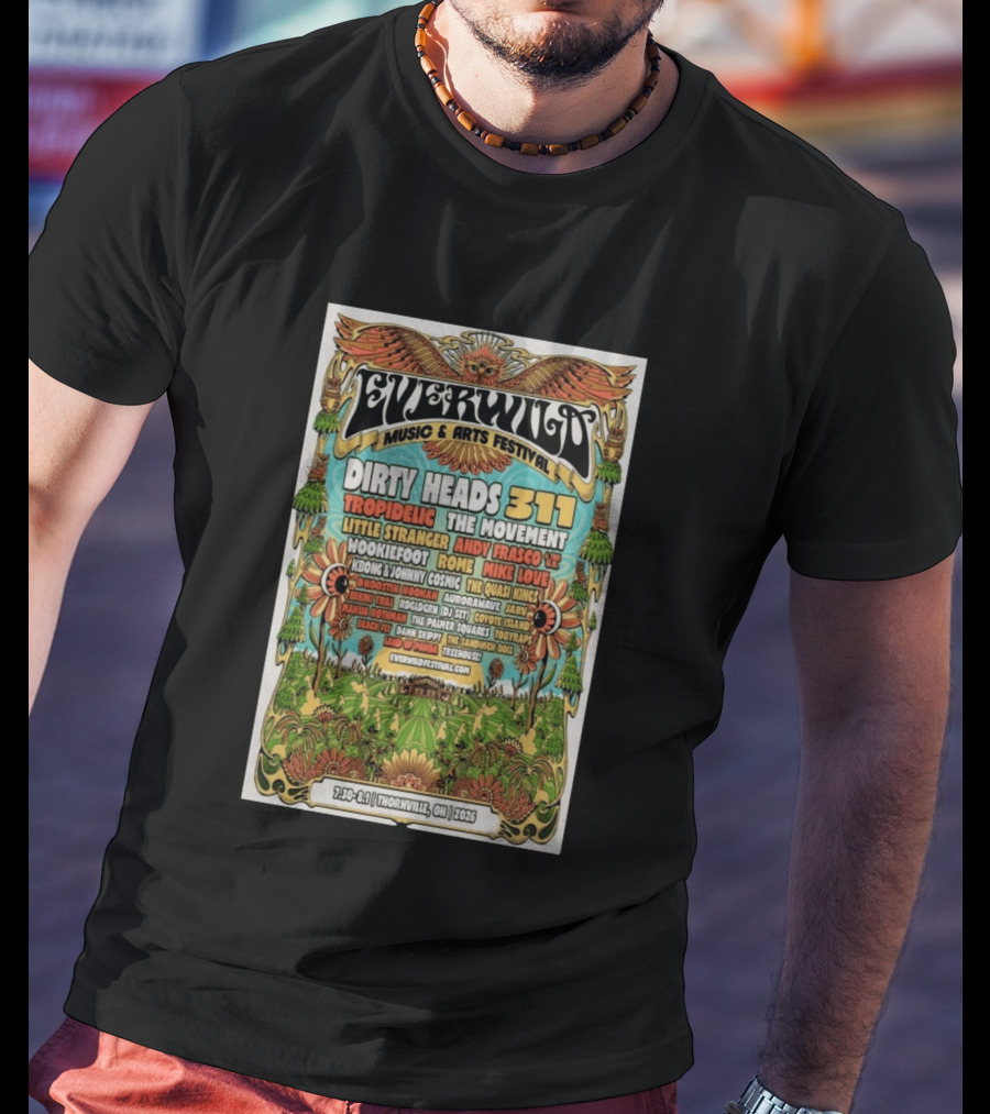 Everwild Music Arts Festival Dirty Heads 311 Tropidelic July August 2026 Thornville T-Shirt