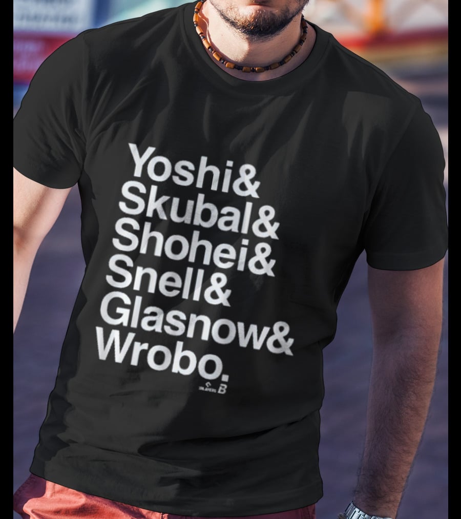 Yoshi Skubal Shohei Snell Glasnow Wrobo Ampersand List T-Shirt