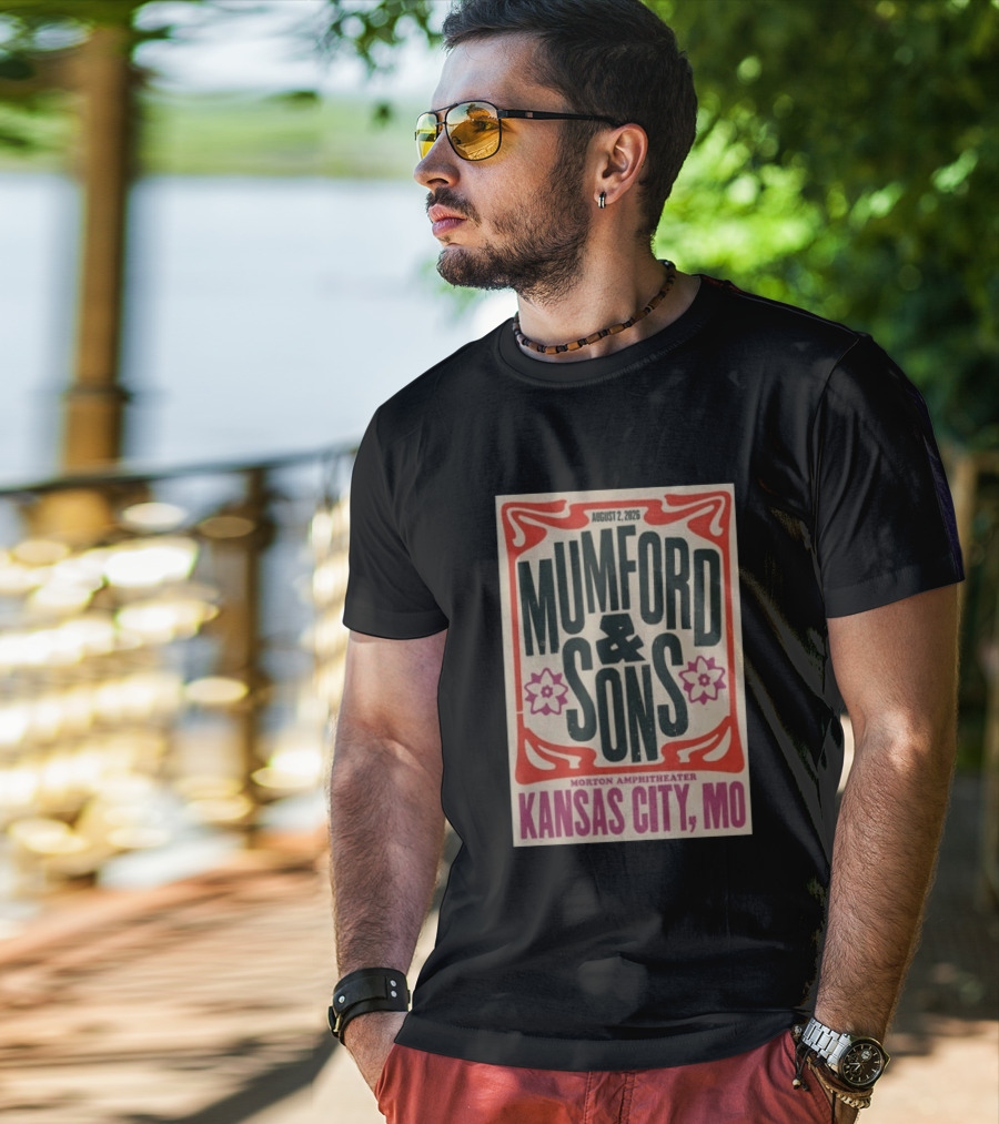 Mumford And Sons August 2 2026 Morton Amphitheater Kansas City MO T-Shirt