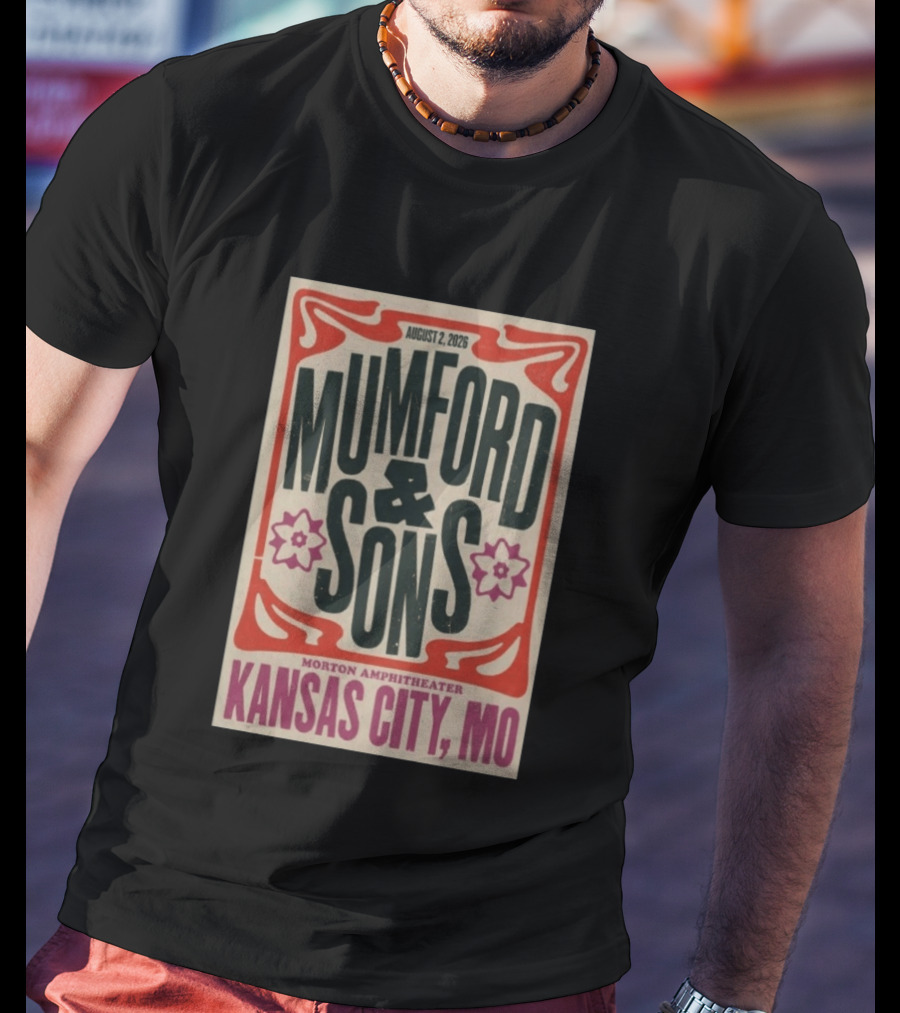 Mumford And Sons August 2 2026 Morton Amphitheater Kansas City MO T-Shirt