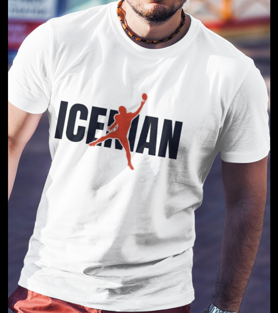 ICEMAN Basketball Silhouette Jumping Pose T-Shirt