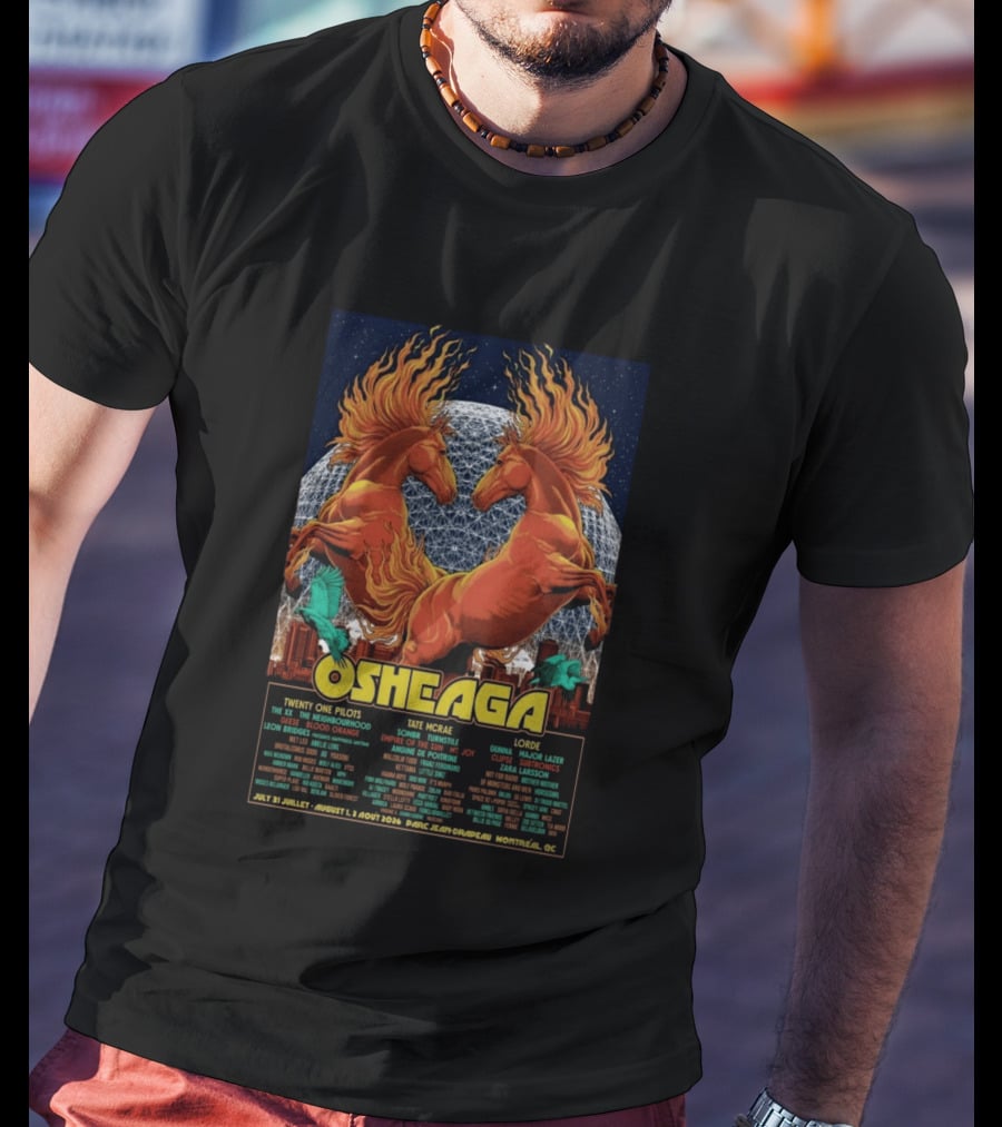 Osheaga Montreal QC 2026 Twenty One Pilots Lorde Concert Parc Jean Drapeau Limited Edition T-Shirt