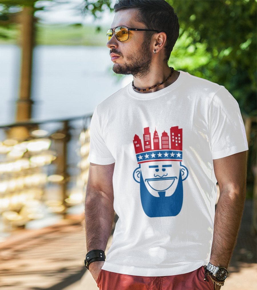 Lebron James Philadelphia 76ers Philly King Skyline Crown T-Shirt