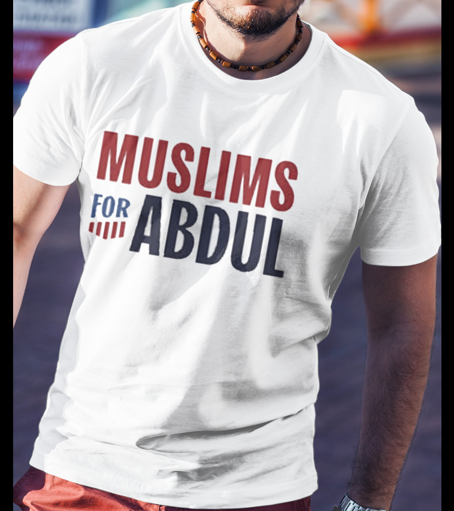 Muslims For Abdul 2026 Election Support Red And Blue T-Shirt