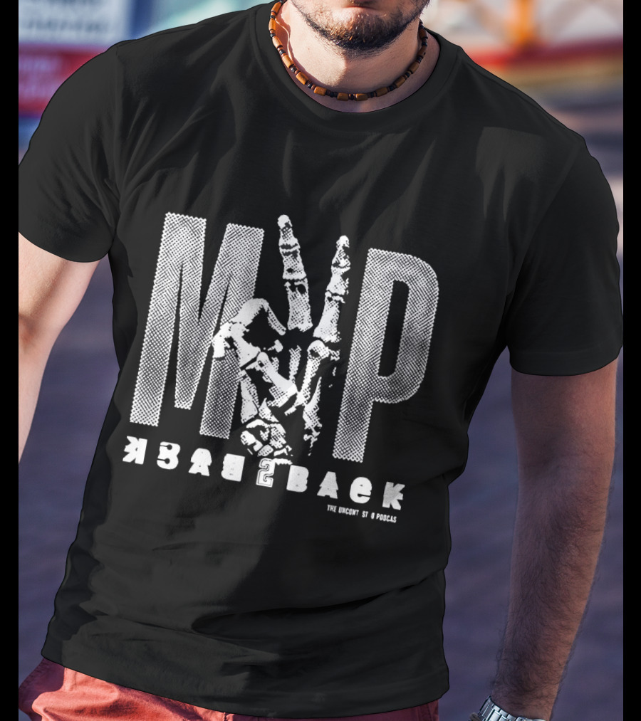 Shai Gilgeous Alexander MVP Back To Back 2025 2026 Oklahoma City Thunder NBA Skeleton Hand T-Shirt