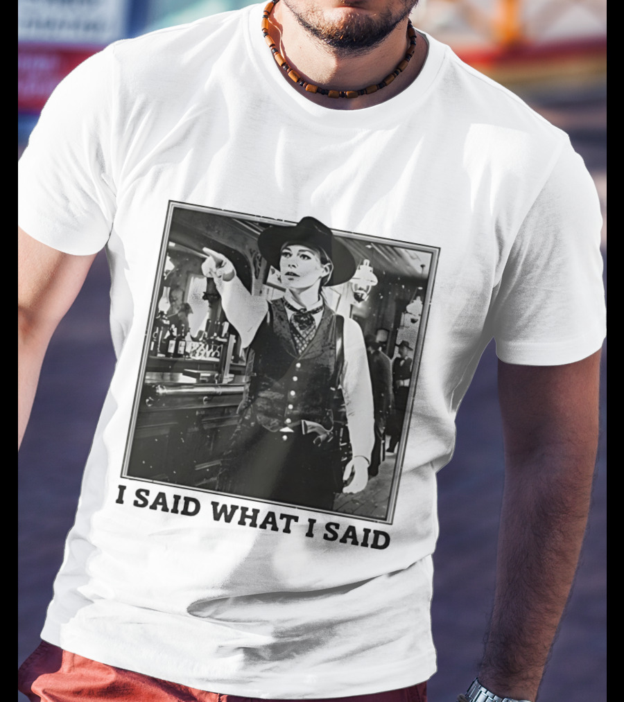 Sophie Cunningham Cowgirl I Said What I Said Indiana Fever T-Shirt