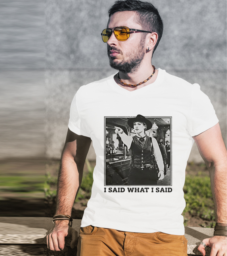 Sophie Cunningham Cowgirl I Said What I Said Indiana Fever T-Shirt