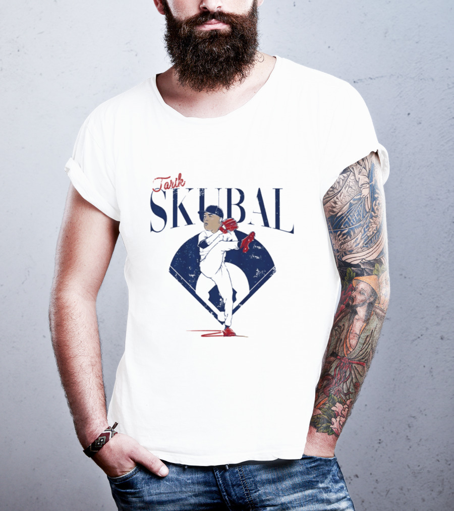 Tarik Skubal Pitcher Caricature MLB Dodgers T-Shirt