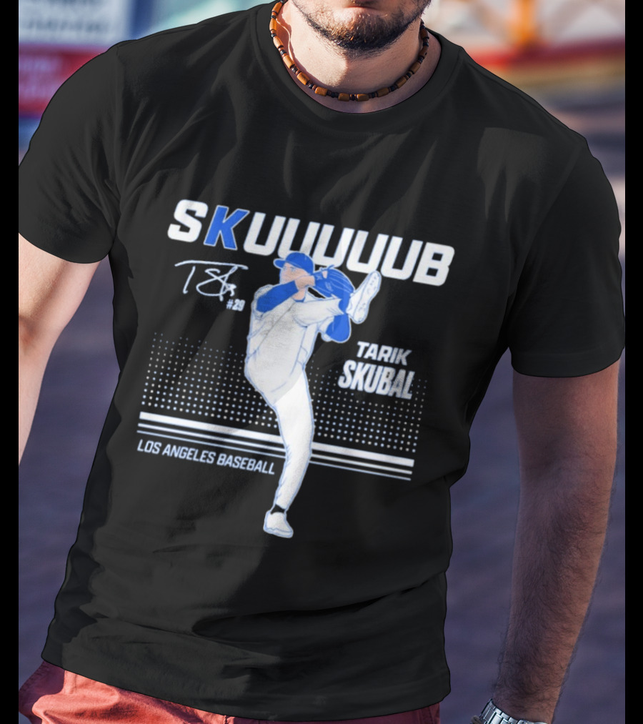 SKUUUUUB Tarik Skubal Los Angeles Baseball #29 T-Shirt