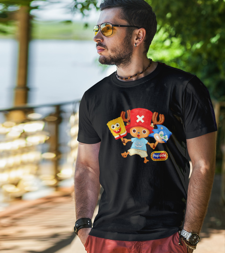 Chopper Popsicle SpongeBob Sonic T-Shirt