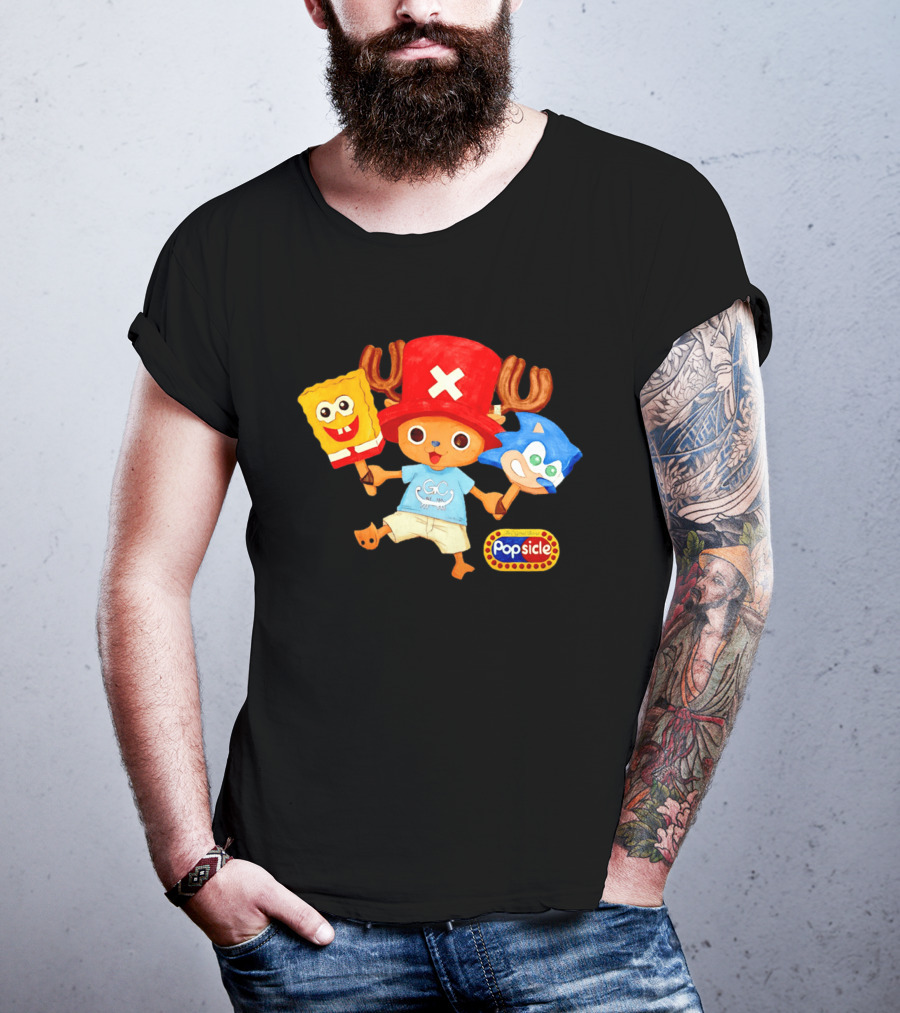 Chopper Popsicle SpongeBob Sonic T-Shirt