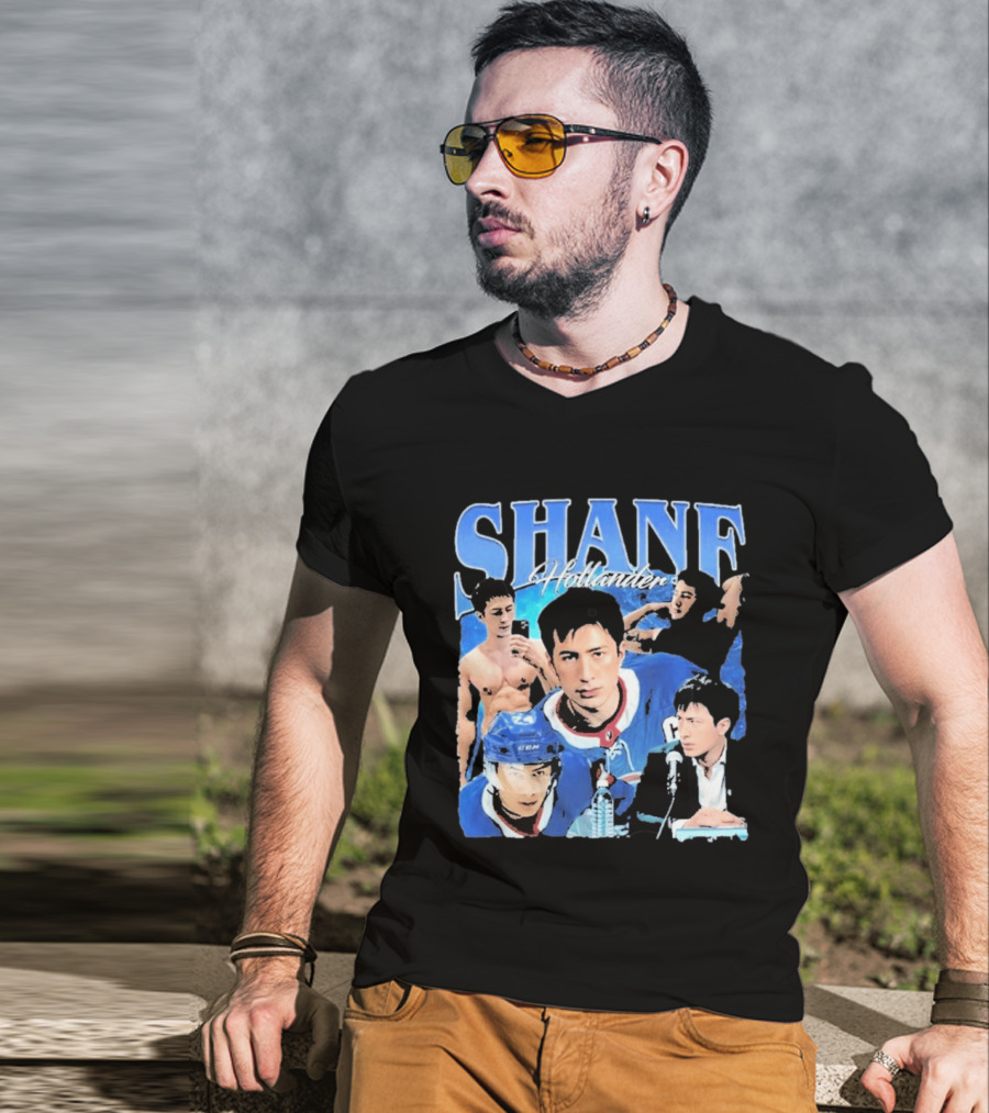 Shane Hollander Hockey Player Collage Hudson Williams T-Shirt