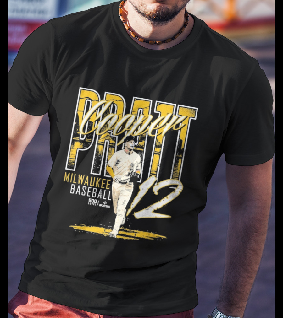 Cooper Pratt Milwaukee Baseball 12 Player Name T-Shirt