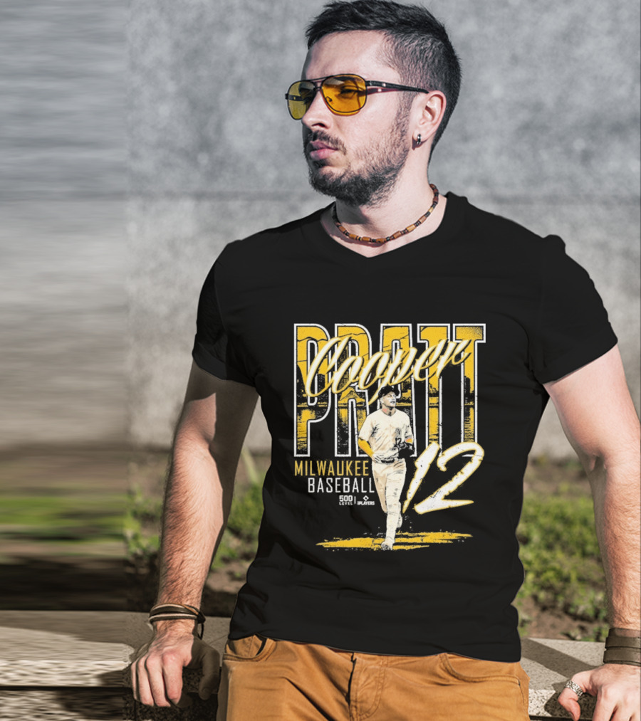 Cooper Pratt Milwaukee Baseball 12 Player Name T-Shirt