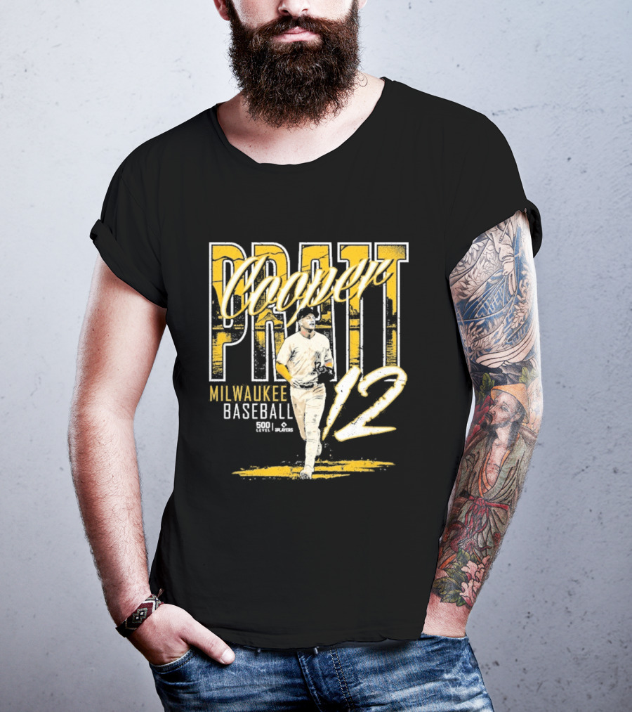 Cooper Pratt Milwaukee Baseball 12 Player Name T-Shirt