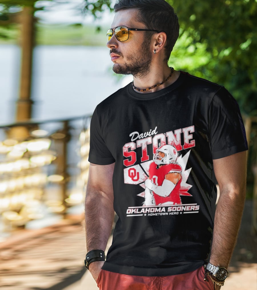 David Stone Oklahoma Sooners Hometown Hero OU Football Star T-Shirt
