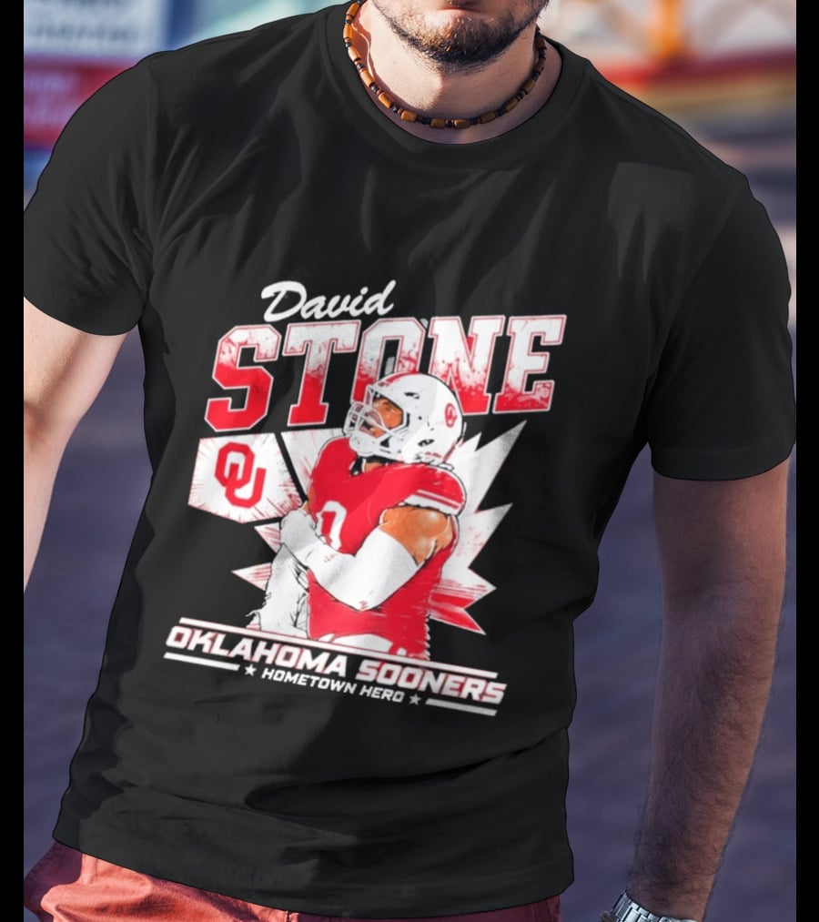 David Stone Oklahoma Sooners Hometown Hero OU Football Star T-Shirt