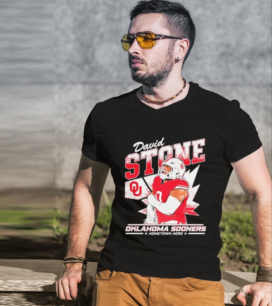 David Stone Oklahoma Sooners Hometown Hero OU Football Star T-Shirt