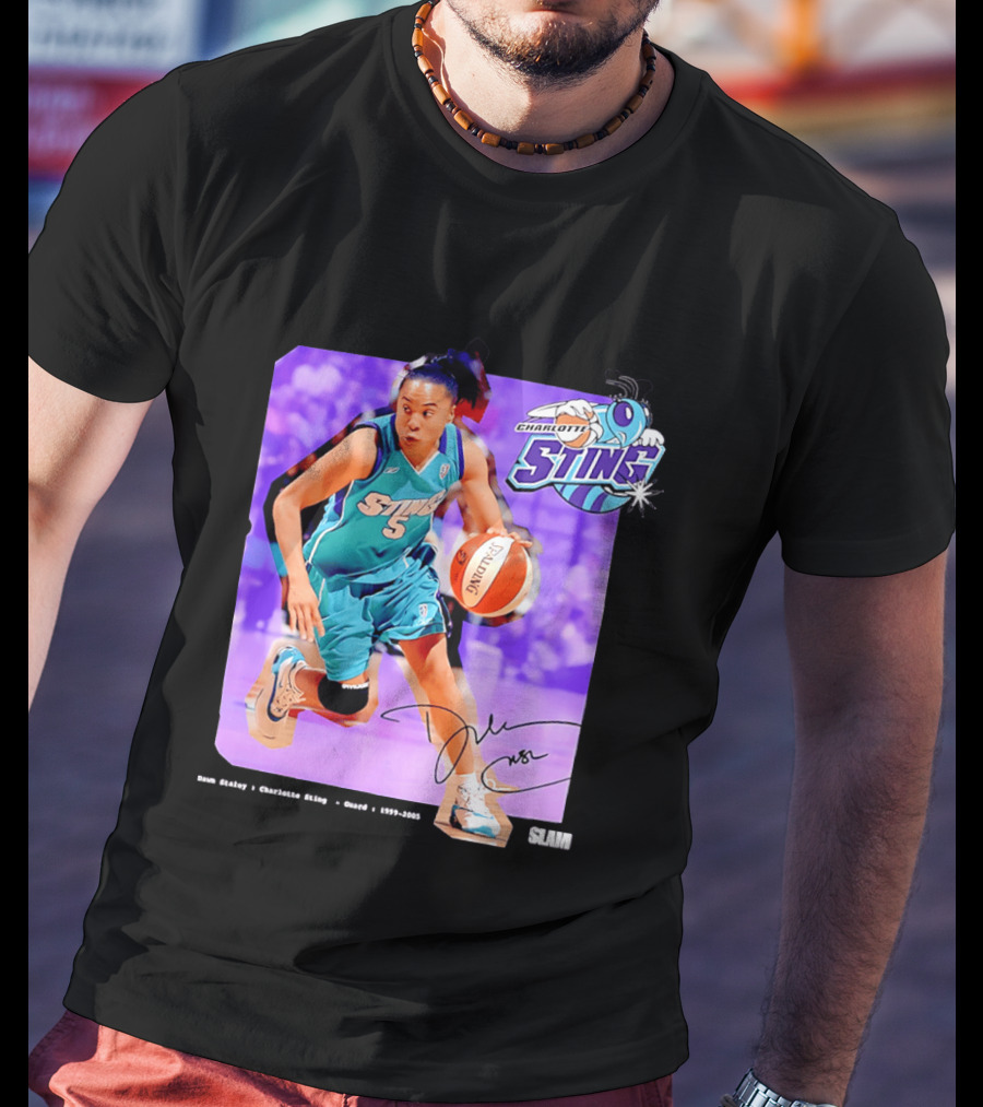 Dawn Staley Charlotte Sting WNBA Guard 1999 2005 T-Shirt