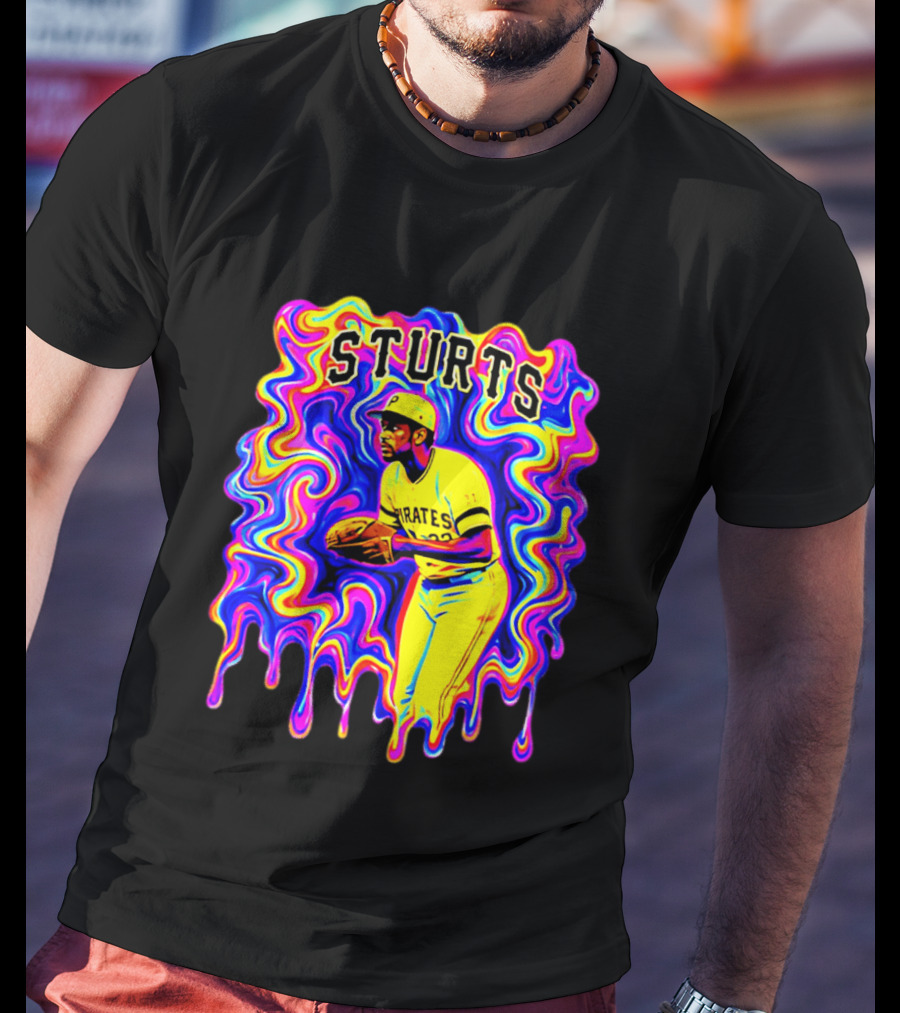 Pirates Dock Ellis Psychedelic Sturts Baseball Pitcher T-Shirt
