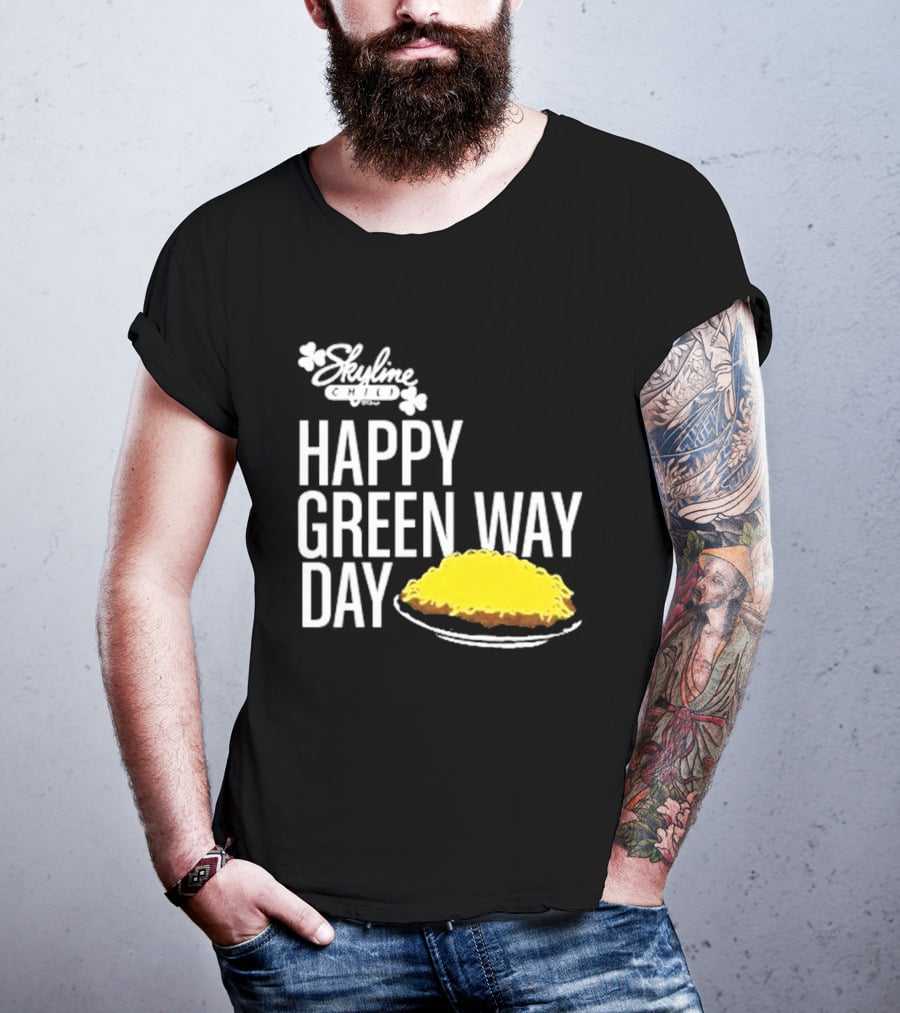 Skyline Chili Happy Green Way Day Cheese Coney Celebration T-Shirt