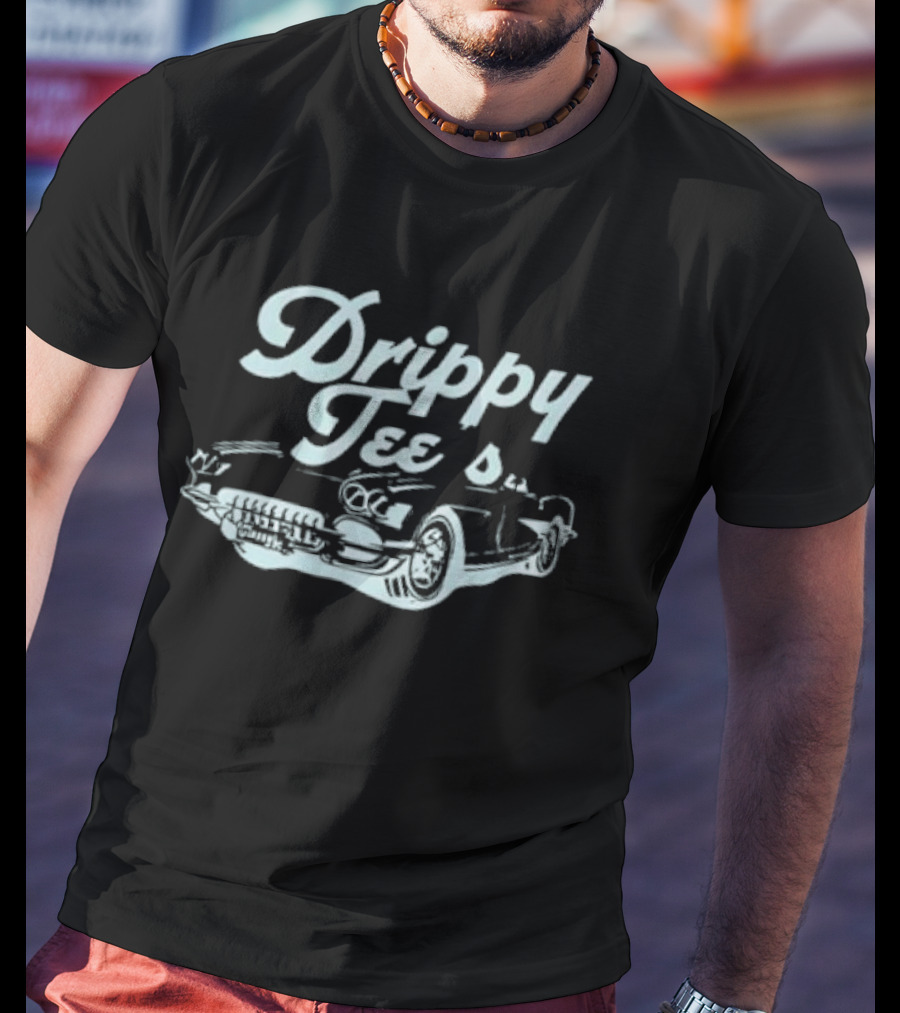 Drippy Tees 1958 Chevrolet Corvette Classic Car T-Shirt