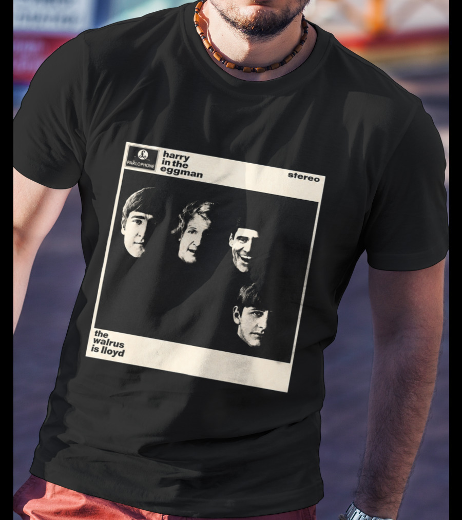 Parlophone Harry In The Eggman The Walrus Is Lloyd Stereo T-Shirt