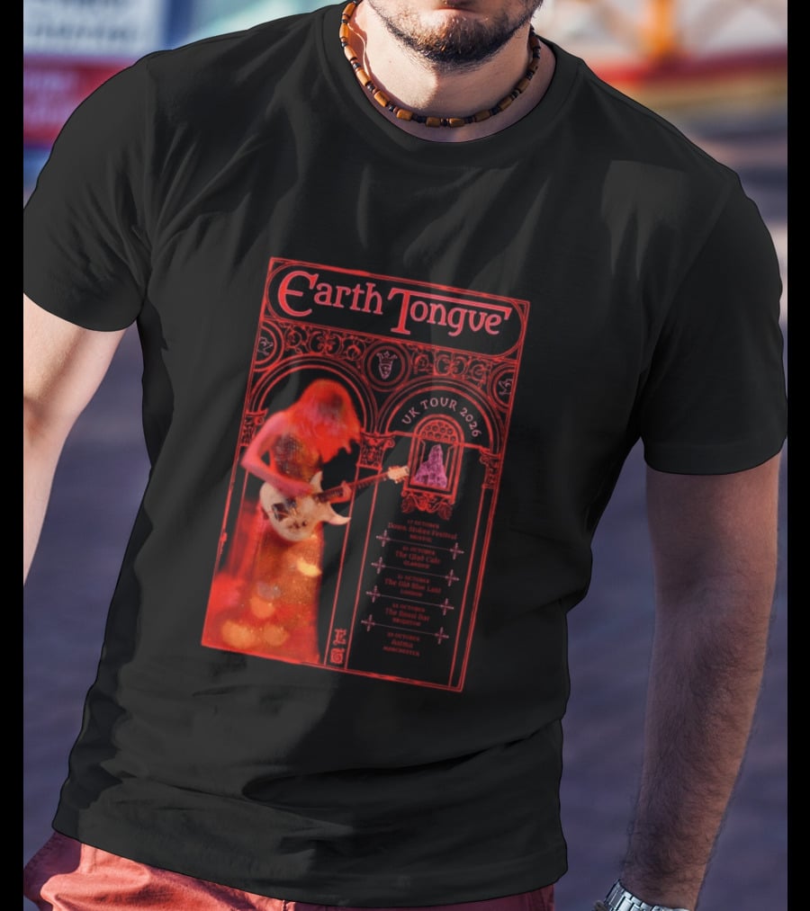 Earth Tongue UK Tour 2026 Down Stokes Festival Bristol Gilded Gothic Artistry T-Shirt