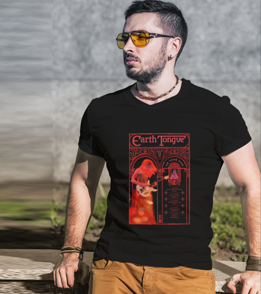 Earth Tongue UK Tour 2026 Down Stokes Festival Bristol Gilded Gothic Artistry T-Shirt